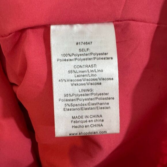 Dolan Left Coast Linen Floral Jacket in Pink | NWT New | Anthropologie | Large - Picture 11 of 13